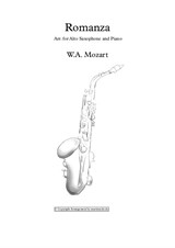 W.A. Mozart 'Romanza' for Alto Saxophone and Piano